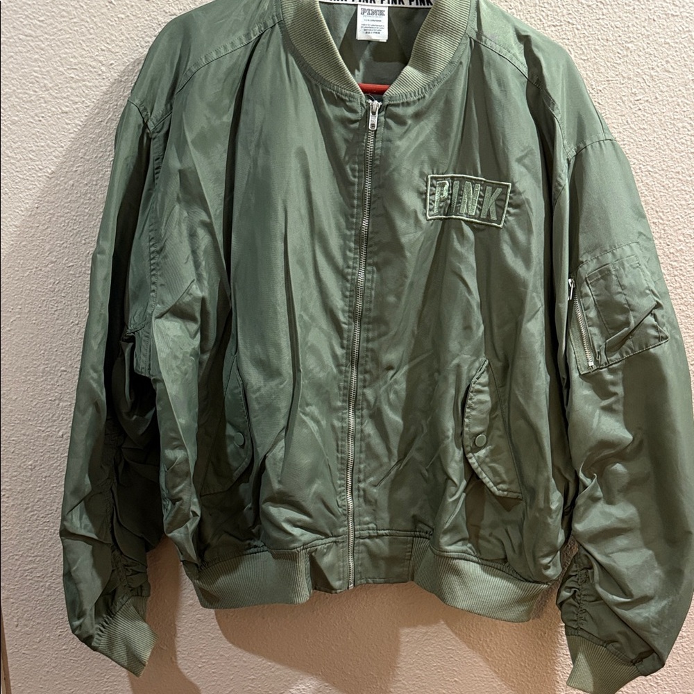 PINK Victoria's Secret Olive Jacket